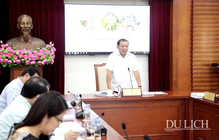  Bộ trưởng Bộ VHTTDL Nguyễn Văn Hùng phát biểu